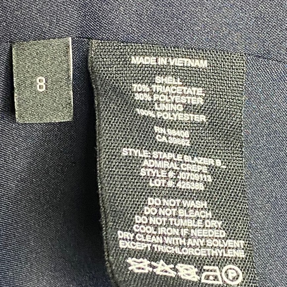 Theory Womens Size 8 Gray Staple Blazer Admiral Crepe - Picture 8 of 8